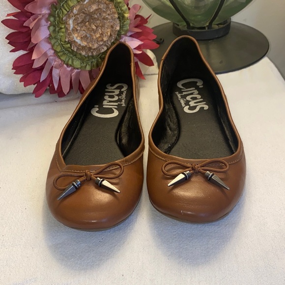 Circus by Sam Edelman Shoes - Circus by Sam Edelman Brown Flats with Bow Detail